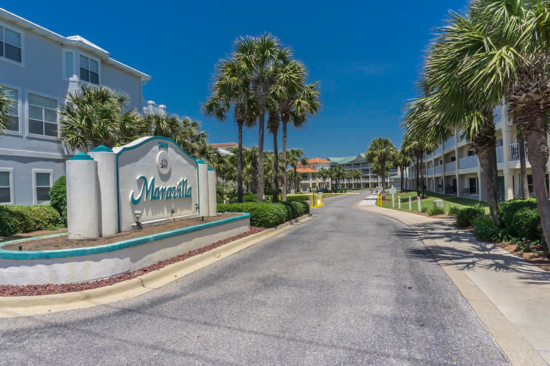 Maravilla in Miramar Beach near Destin FL. Entrance from 2606 Scenic Gulf Drive.